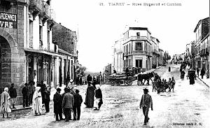 TIARET - RUES BUGEAUD ET CAMBON - 1910
